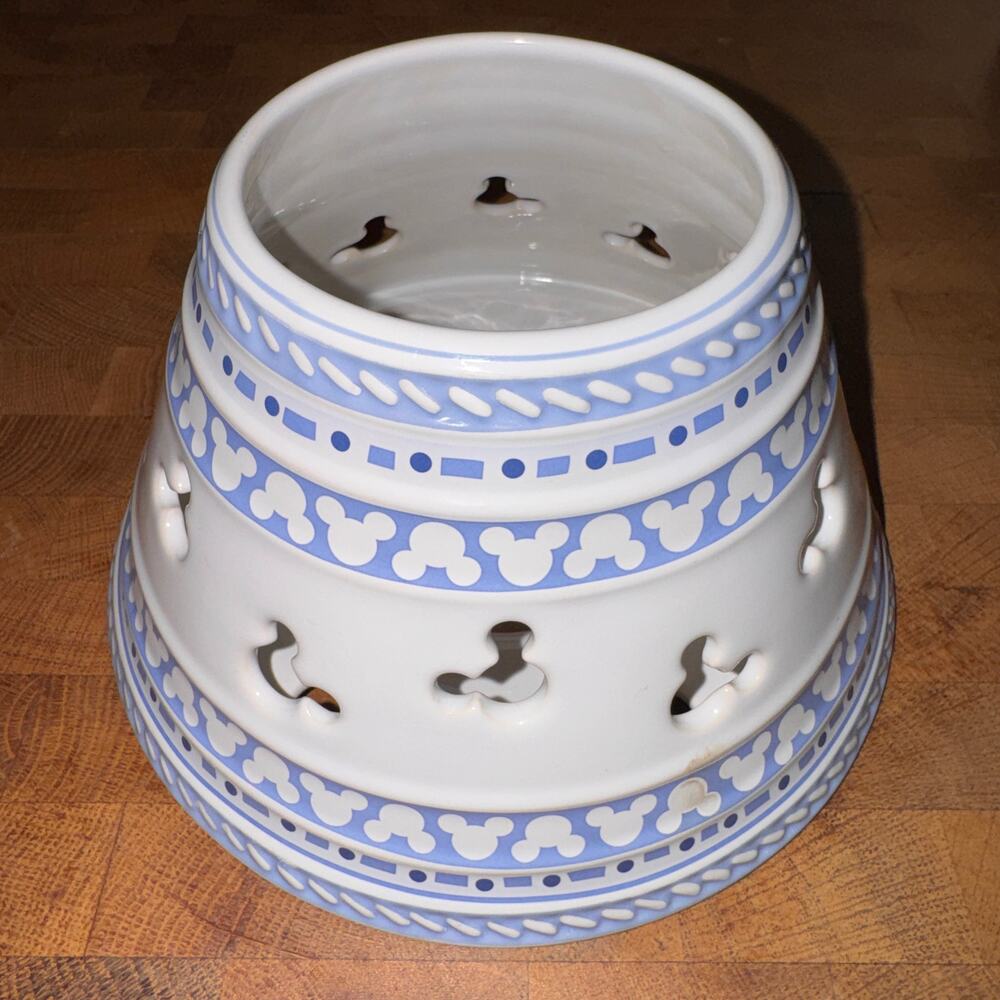 Disney Food Ceramic Cutout Gourmet Mickey Mouse Candle Lamp Shade Jar Topper